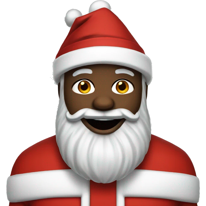Black Santa Claus emoji