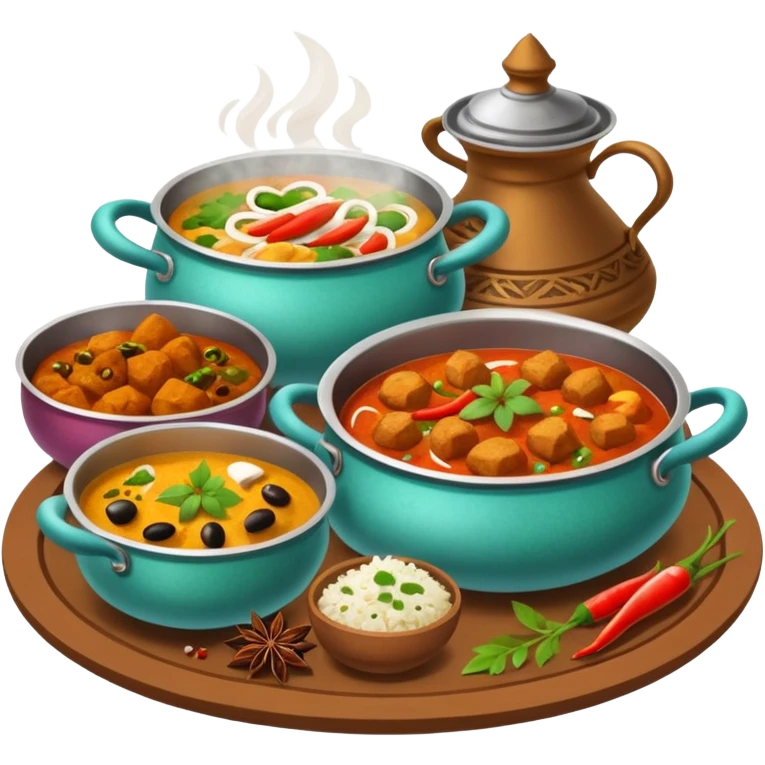 home cooked indian food emoji