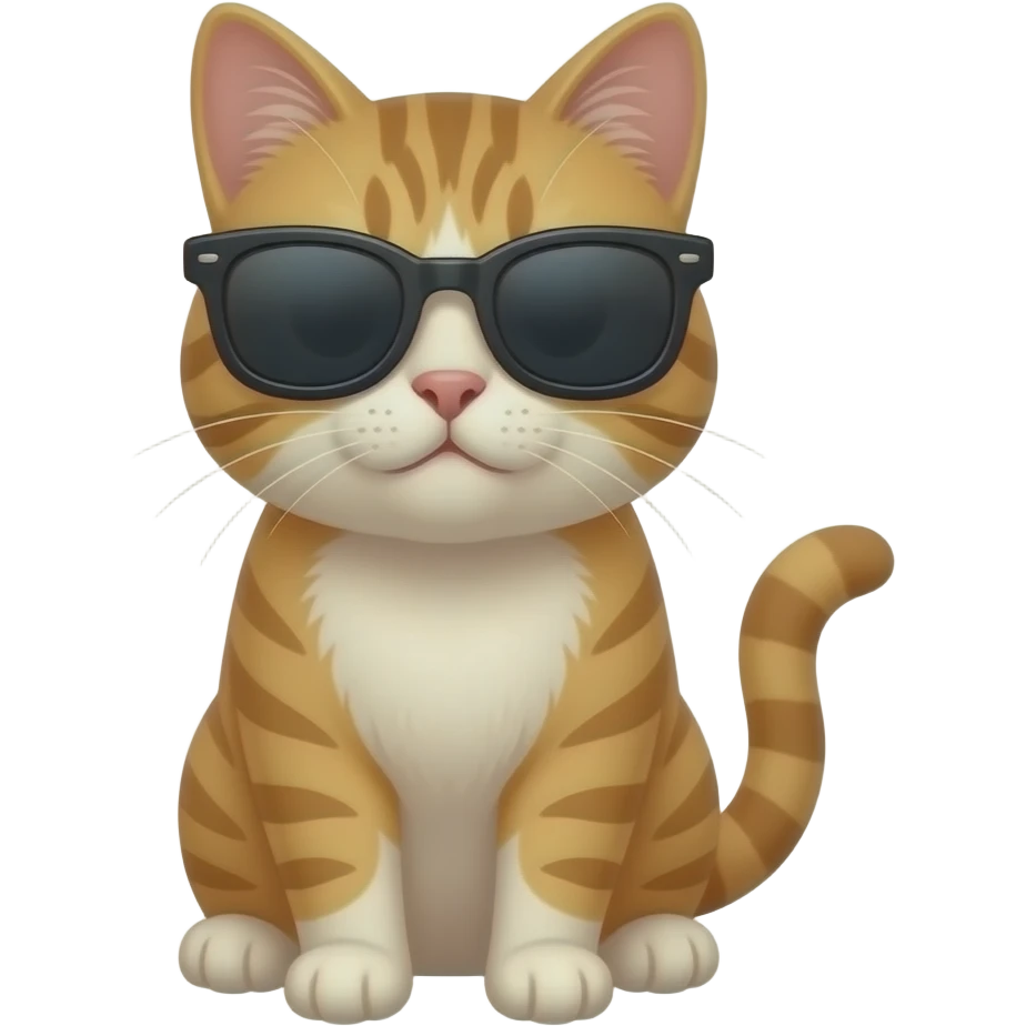 Cat wearing sunglasses emoji
