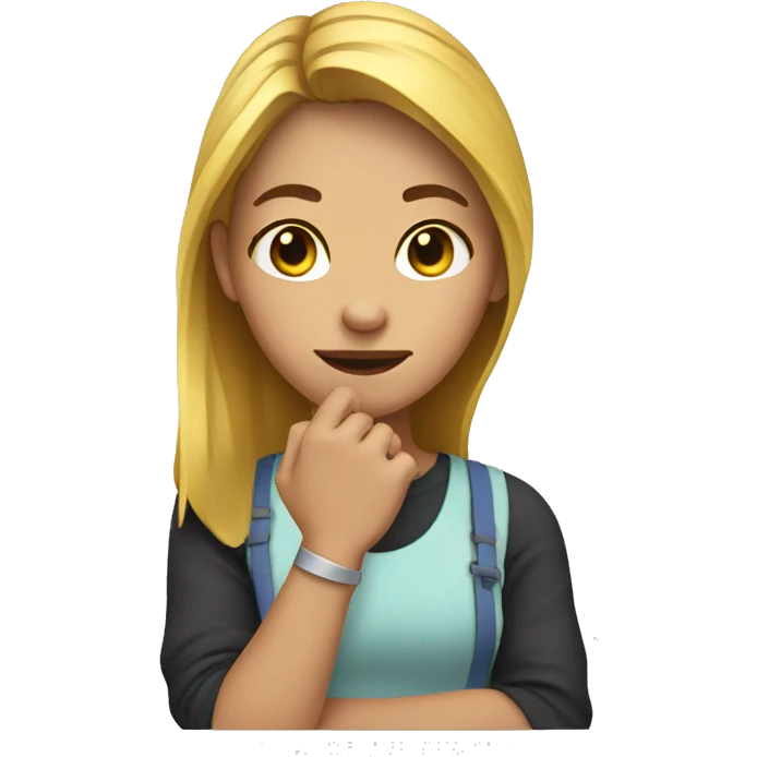 Girl with broken hand  emoji