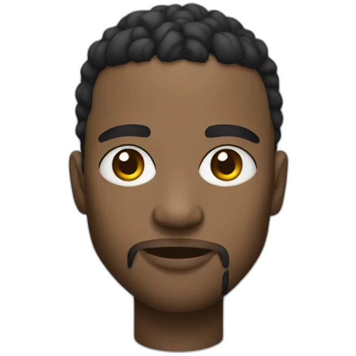 rapper without glasses and blue eyes emoji