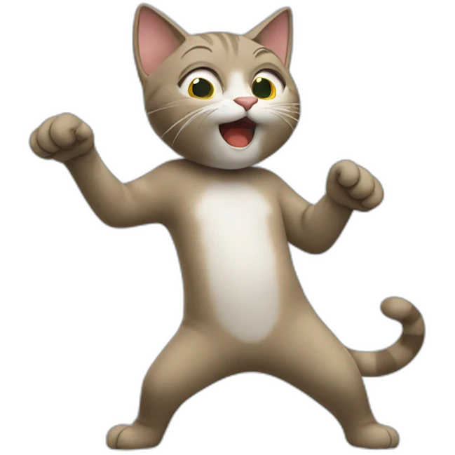 Cat who dab emoji