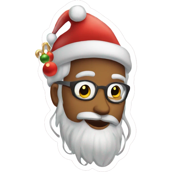 Make a Christmas aesthetic sticker emoji