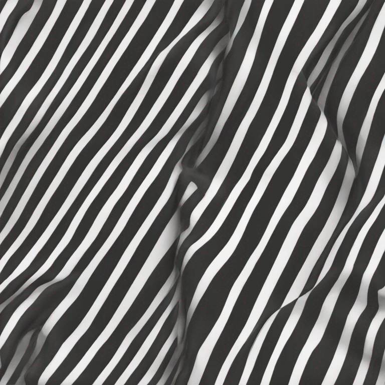 Black and white horizontal stripes emoji