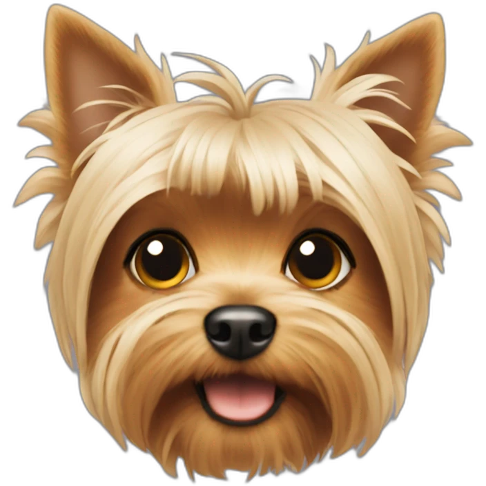 a cute yorkshire terrier emoji