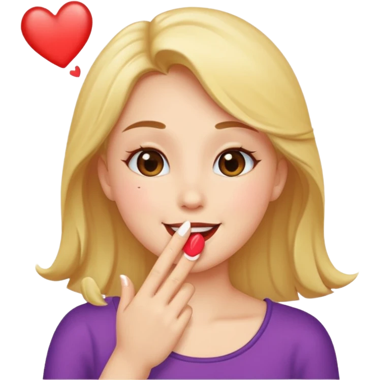 Blowing kisses emoji