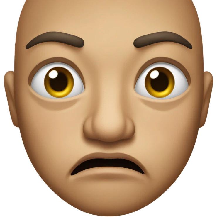 disgusted face emoji