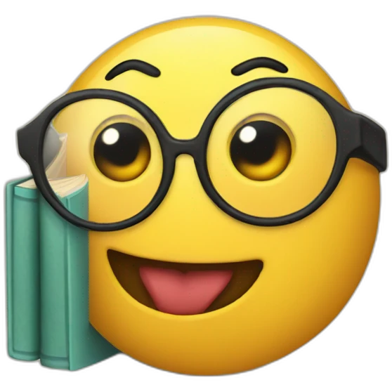 book worm emoji