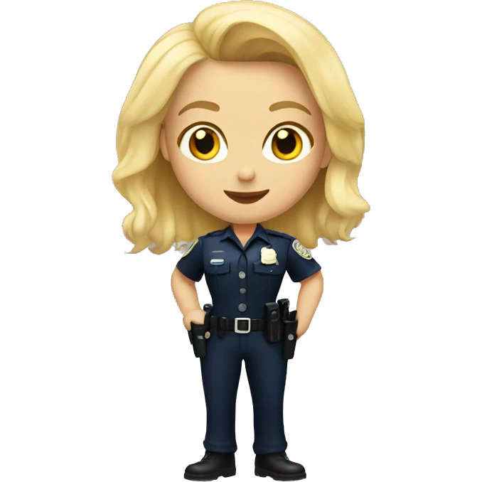 Blonde cop Haha emoji