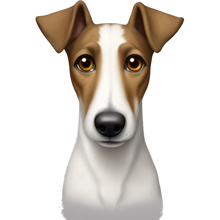 Smooth Fox Terrier old grey white brown emoji