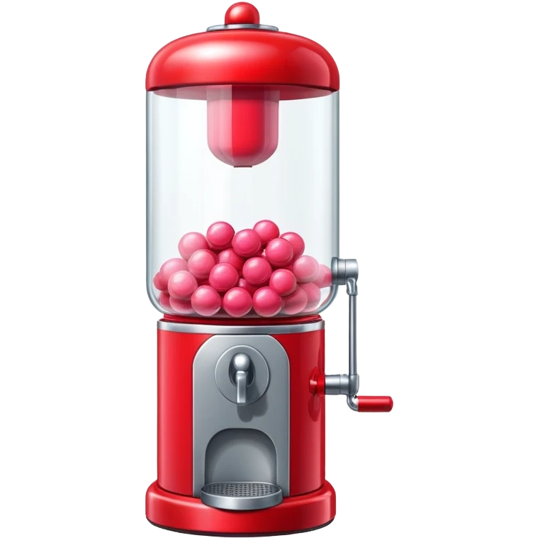 Red Bubblegum machine emoji