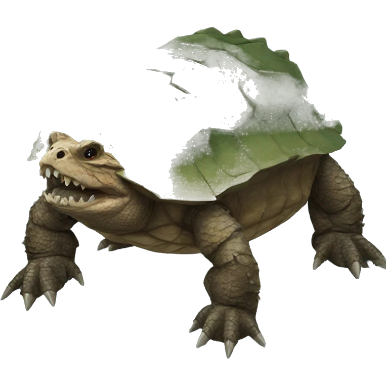Alligator snapping turtle emoji