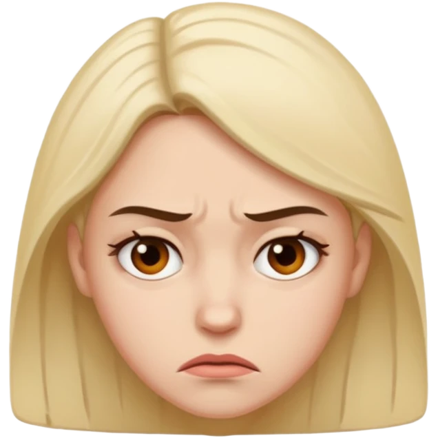 woman both sad and angry emoji