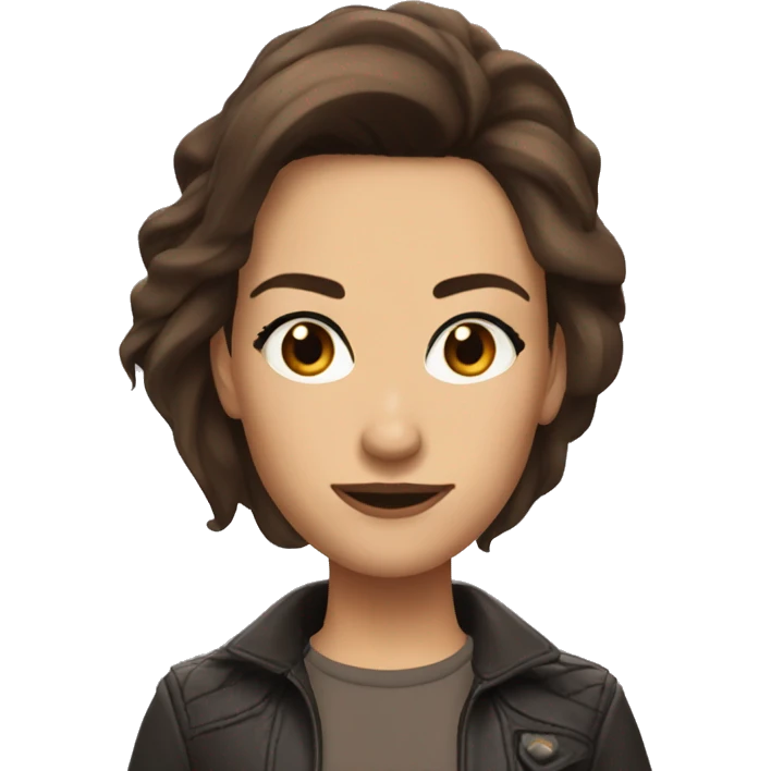 Wynona Ryder brown hair emoji