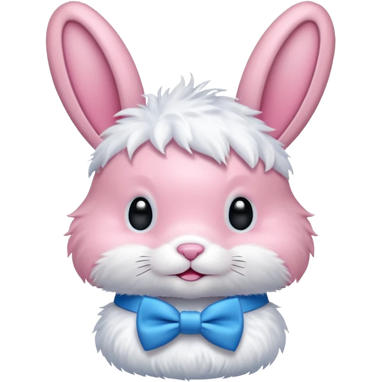 pink bunny with bowtie emoji