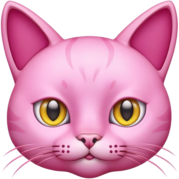 Pink cat emoji