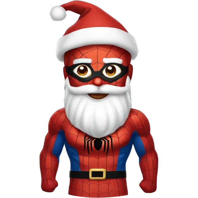 Spider-Man dressed as Santa  emoji