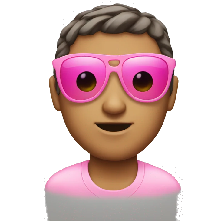 Pink sunglasses  emoji