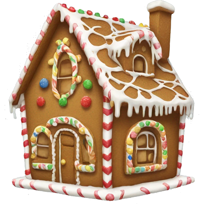 Gingerbread house emoji
