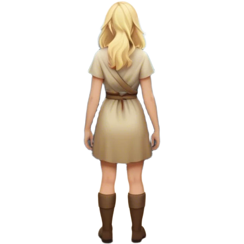 frame - the back of a blonde woman stands at a mountain crossroads, her back turned as she contemplates two trails—one illuminated, symbolizing response, and one shrouded in darkness, representing reaction. with hands on chest emoji