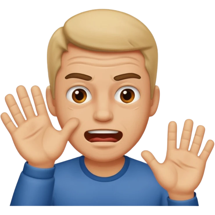 A guy slapping himself emoji