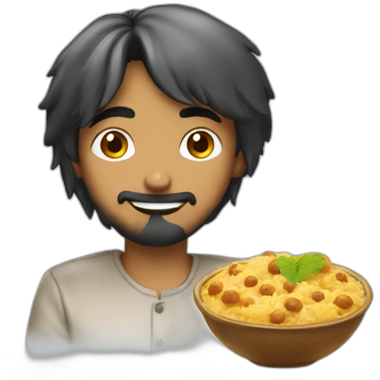 Single panipuri with ragda and paani emoji