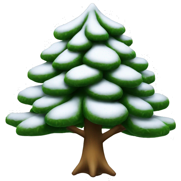 Sapin enneigé  emoji