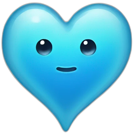 water heart emoji
