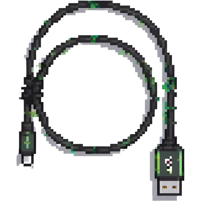 Charging cable frayed and sparking emoji
