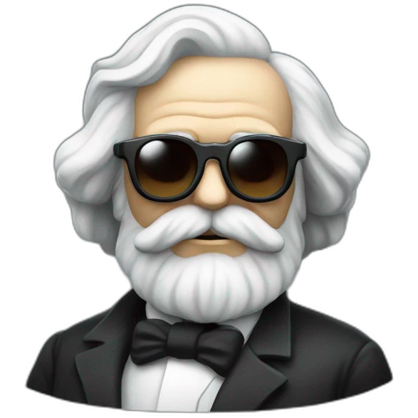 karl marx with vr glasses emoji