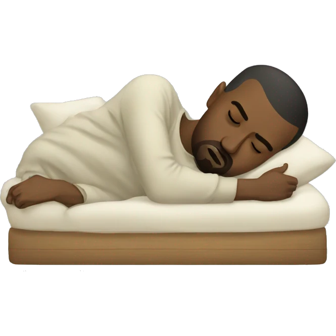 Kanye West sleeping emoji