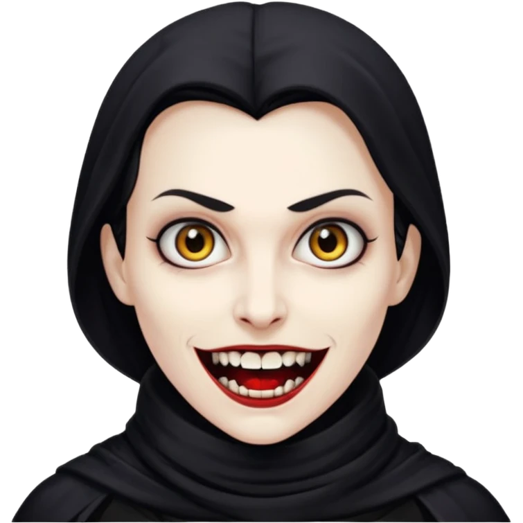 vampire with scarf 
 emoji