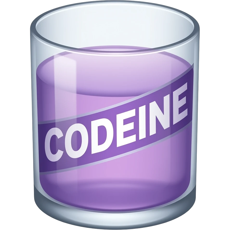 Purple drank with codeine emoji