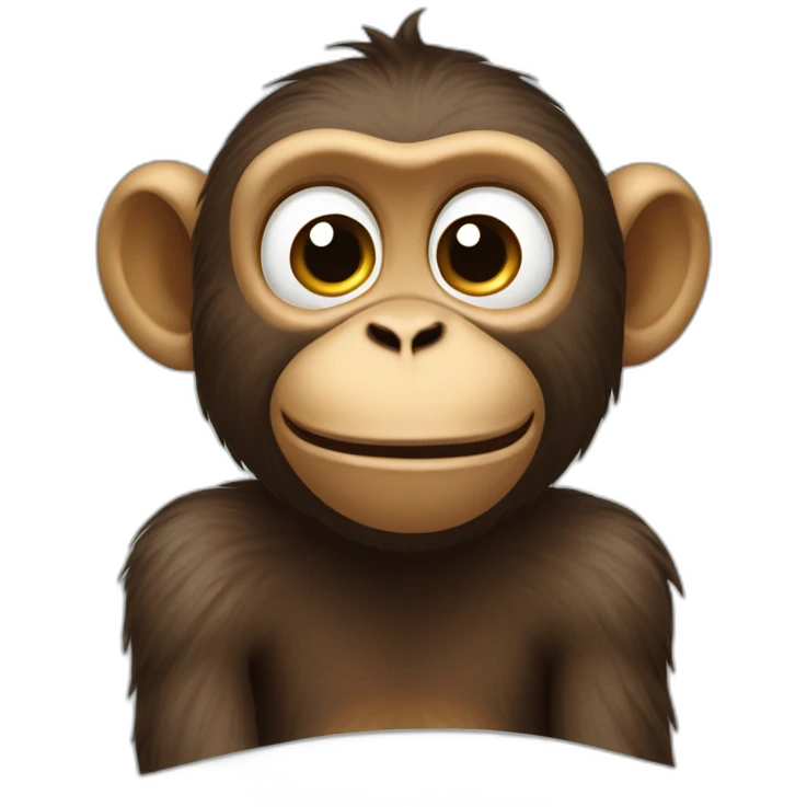 upside down monkey emoji