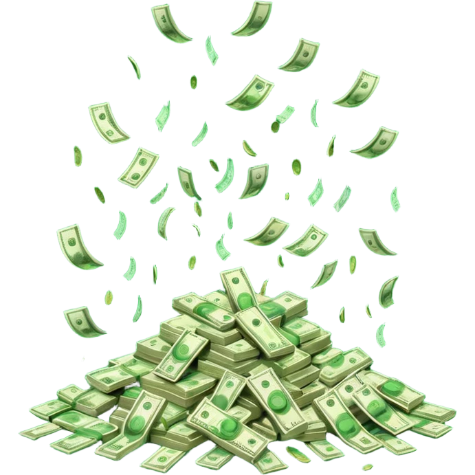 money rain emoji