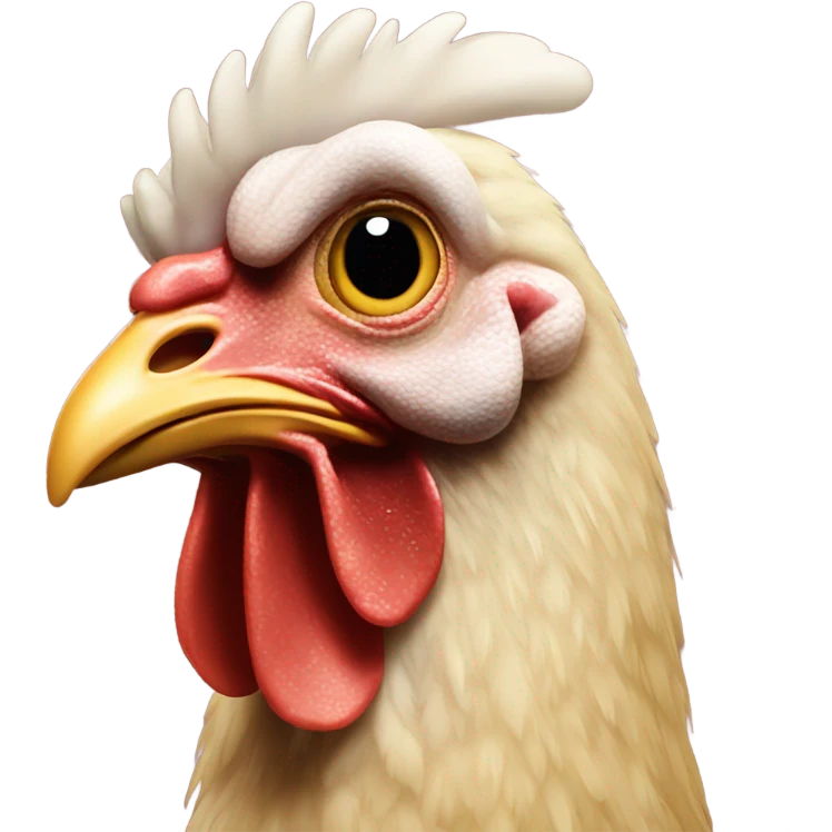 chicken head emoji