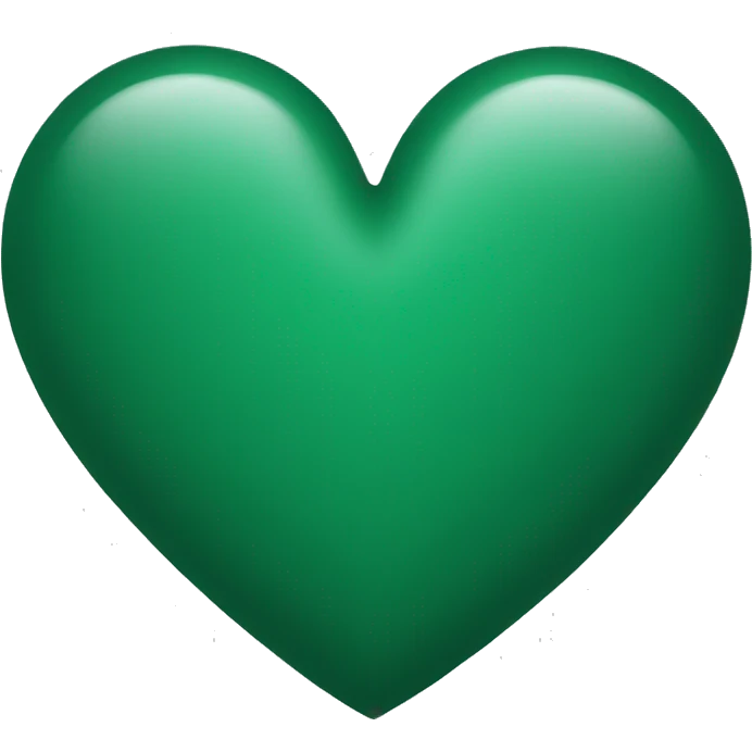 heart deep green color emoji