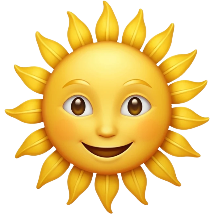smiling sun emoji