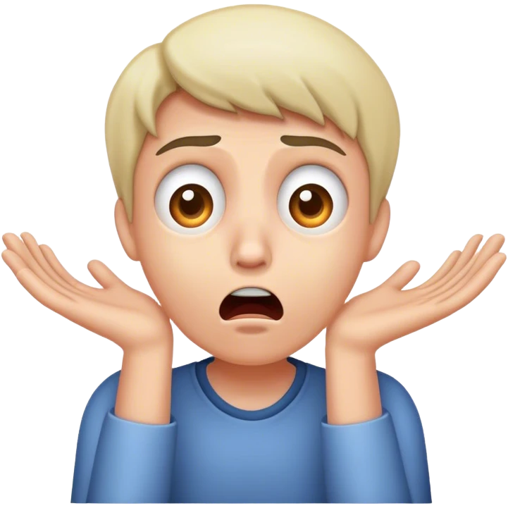 Blood curdlingly frightened  emoji
