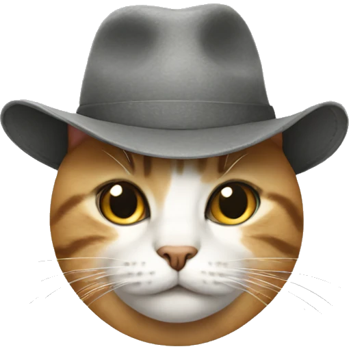 cat wearing a hat  emoji