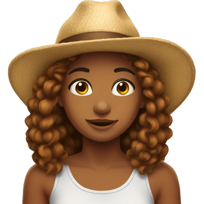 Isla❤️ wearing a hat emoji
