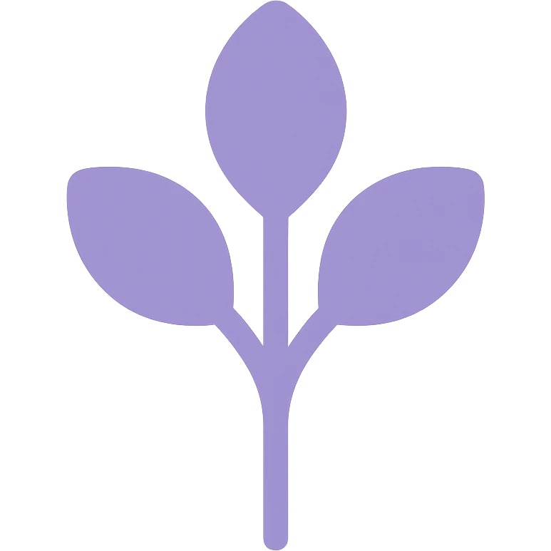 A dull purple Herb emoji