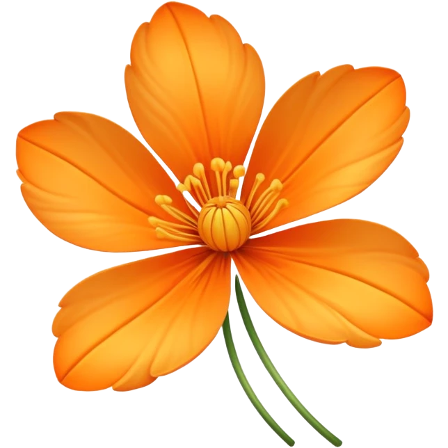 gold and orange delicate flower  emoji