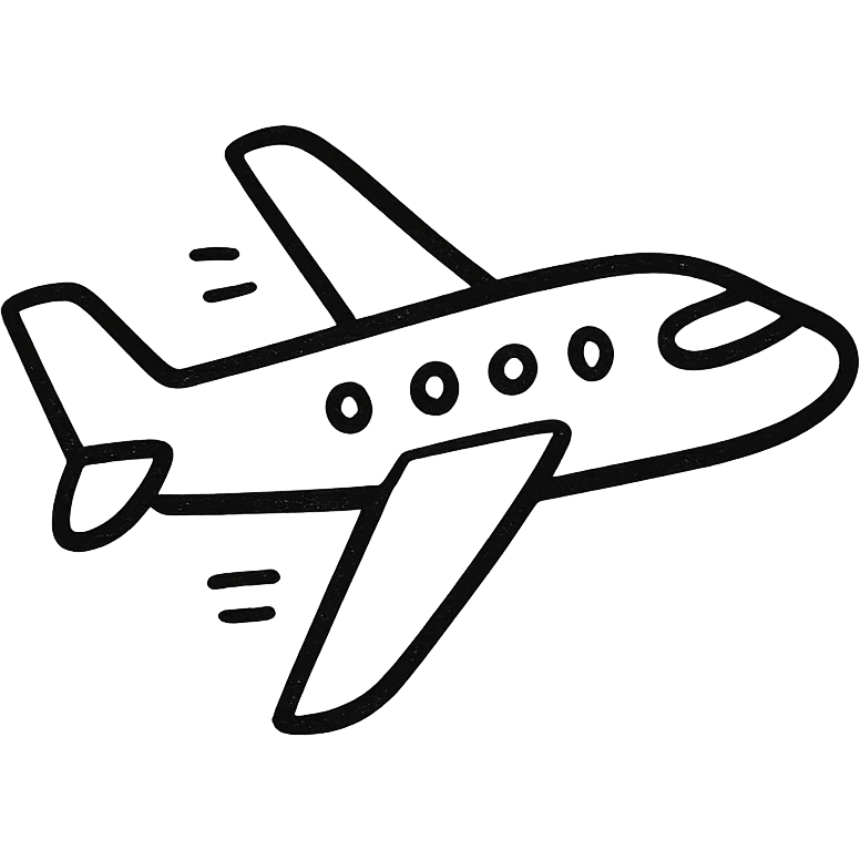 a plane emoji
