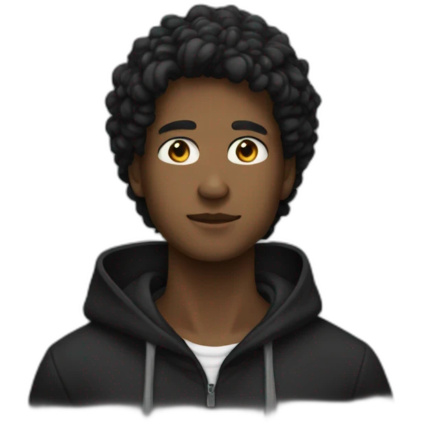 black hoodie neck  emoji