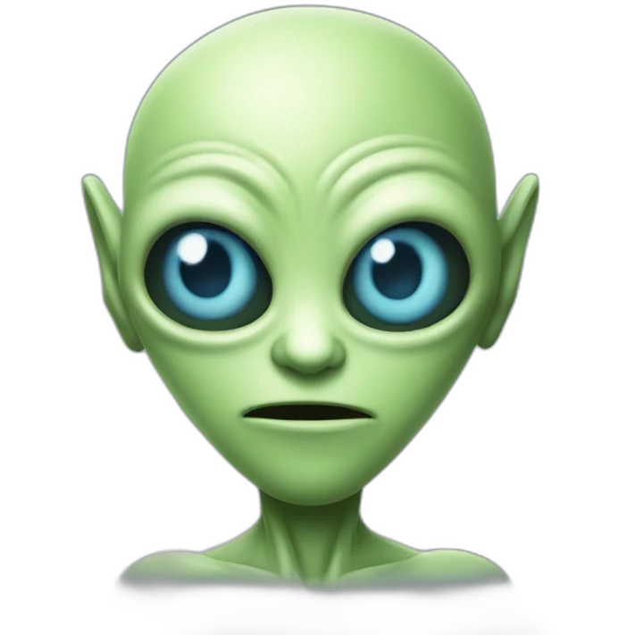 personaje alien  animado emoji
