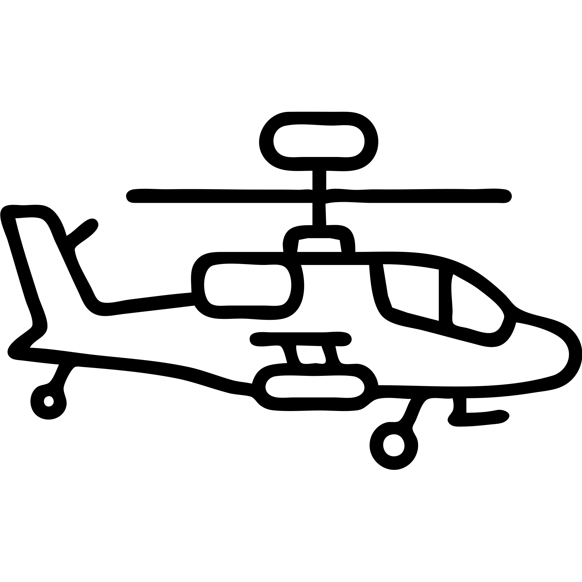outlined Apache helicopter icon emoji