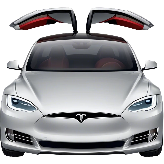 Tesla Model S - Tesla (Model Year: 2022) (Iconic colour: Silver) emoji