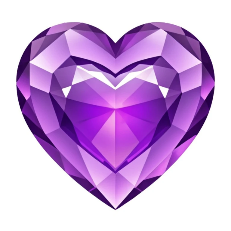 purple heart with a crystal effect emoji