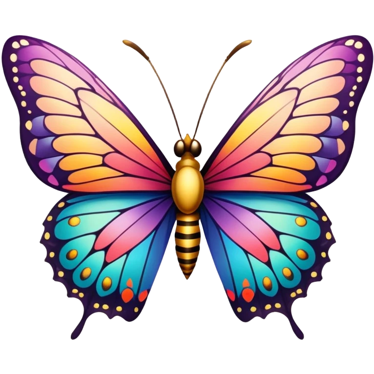 Mariposa reina emoji